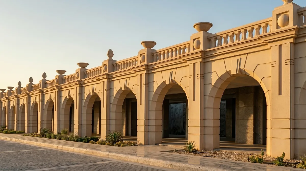 قطاعات مقوّسة — تطبيق معماري